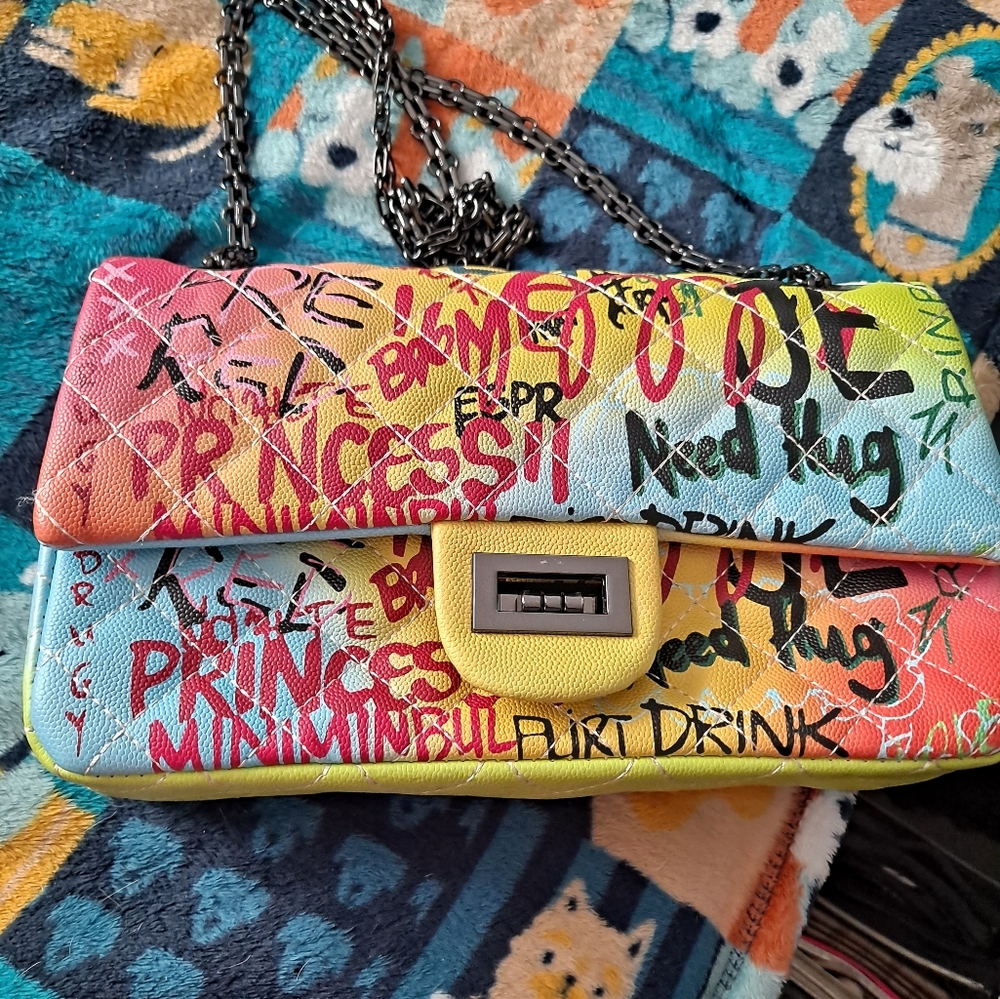 Graffiti shoulder bag